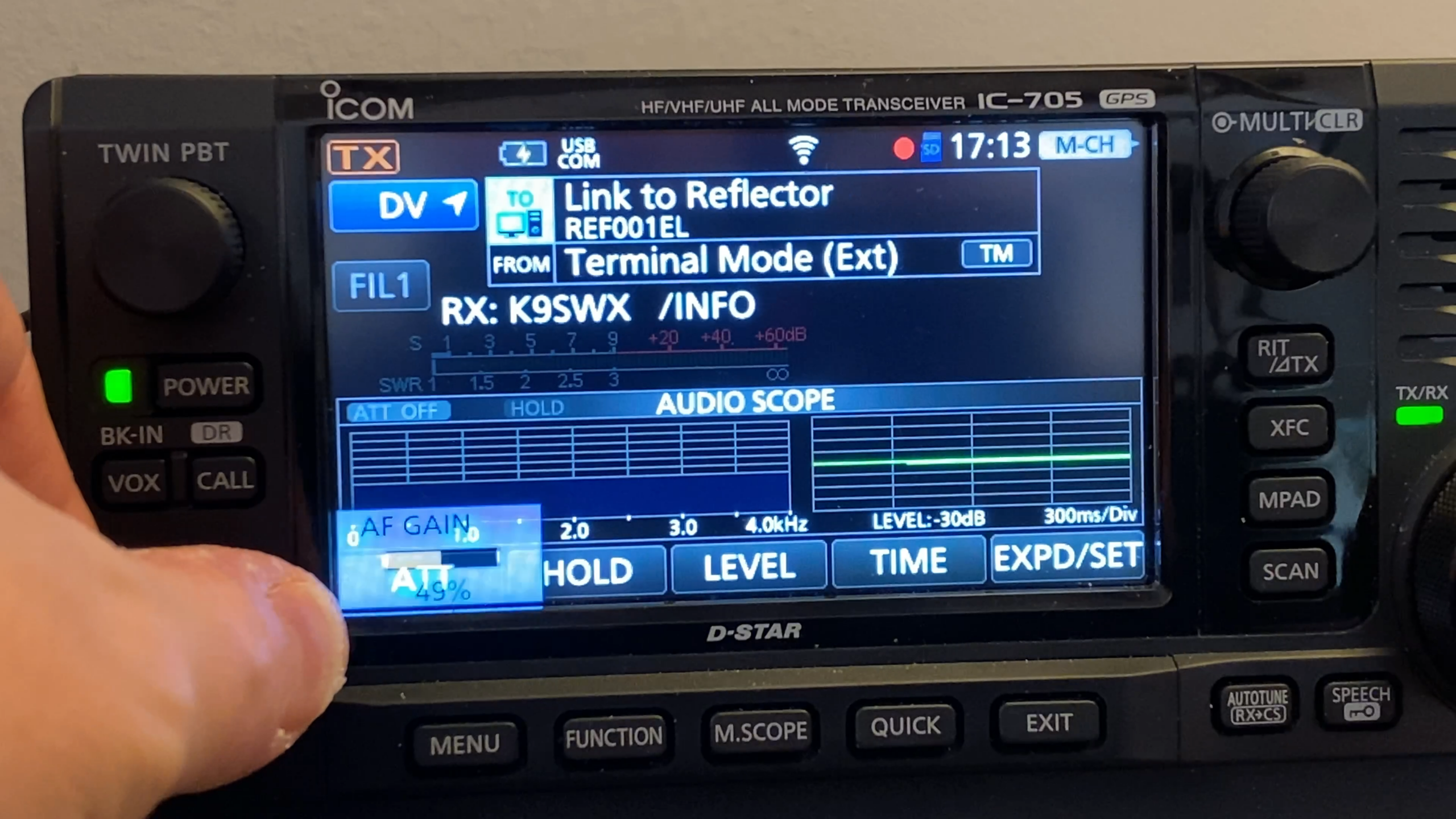 Connect to D-STAR reflectors using an Icom 705 and Raspberry Pi